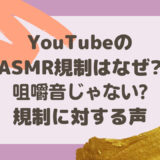 YouTubeのASMR規制はなぜ?ASMRは咀嚼音じゃない?規制に対する声