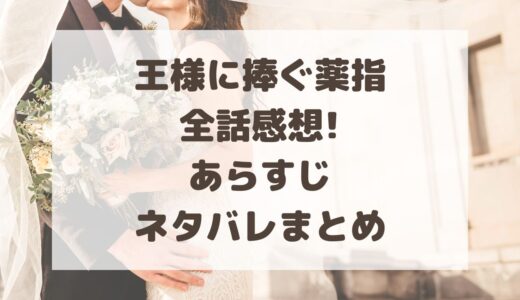 王様に捧ぐ薬指|全話感想!あらすじ・ネタバレまとめ