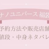 ナノユニバース福袋2025予約方法や販売店舗・値段は?中身ネタバレまとめ